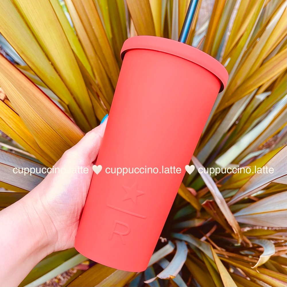 🧡LAST ONE🧡Starbucks Reserve Matte Neon Coral SS Cup